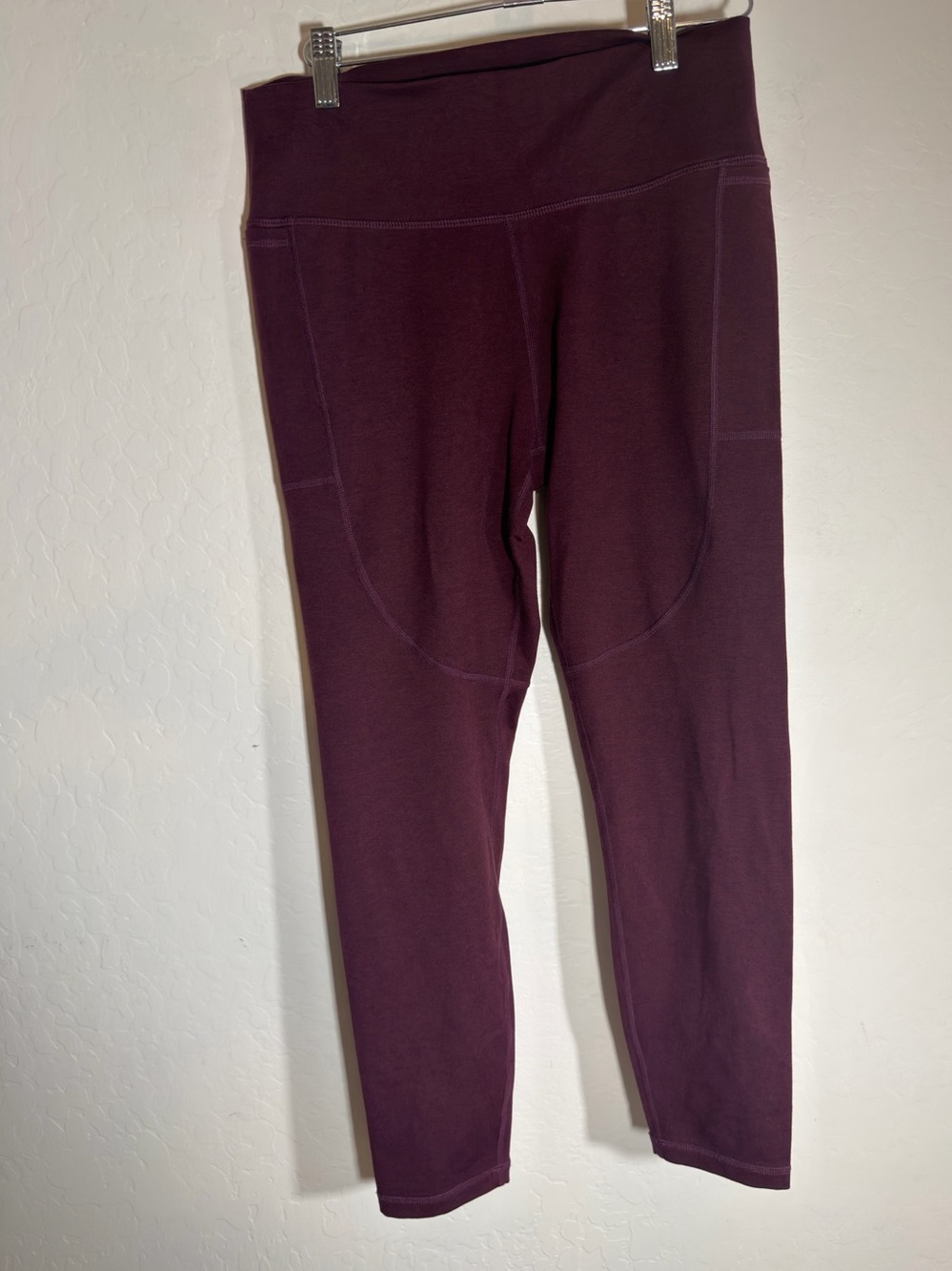 Vuori Daily Pocket High Rise Leggings Plum Maroon | Women’s Large